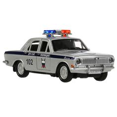 Модель машина Технопарк ГАЗ-2401 Волга, Полиция, инерционная, свет, звук 2402-12SLРОL-YЕ