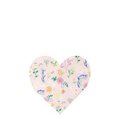 Салфетки в форме сердца "Полевой цветок" Meri Meri