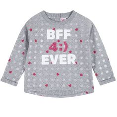 Свитшот Chicco для девочек р.128 цв.серый
