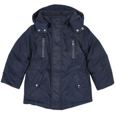 Куртка для мальчиков Chicco с отсегивающимся капюшоном, цвет темно-синий, размер 128
