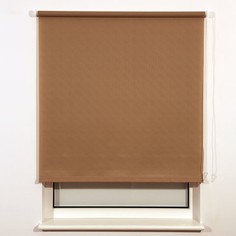 Штора рулонная BRABIX 140х175 см, защита 55-85%, 200 г/м2, темно-беж.S-36, 606003