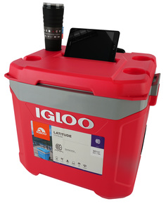 Изотермический пластиковый контейнер Igloo Latitude 60 Roller red