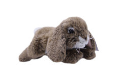 Мягкая игрушка Anna Club Plush Кролик лежит, коричневый 25 см