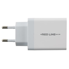 Сетевое зарядное устройство RED LINE PD1-3A, 1 USB Type-C, 3 A, white
