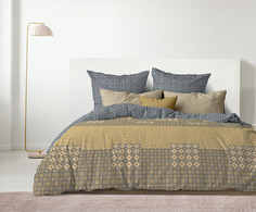 Комплект постельного белья из перкали "Романтика" (70х70; 50х70) "Сурья" евростандарт Тейковский ХБК