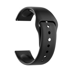 Ремешок Deppa Band Silicone универсальный, 22 mm, Silicone, Black