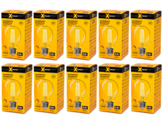 Лампочка светодиодная XF-E27-FLD-A60-8W-2700K-230V, Арт.: 49103 10 штук