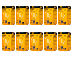 Лампочка светодиодная XF-E27-FLD-A60-6W-2700K-230V, Арт.: 48717 10 штук