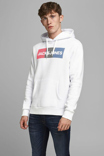 Худи мужское Jack & Jones 12152840 белое 46 RU