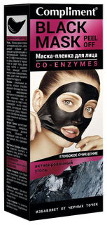 Маска для лица Compliment Black Mask Глубокое очищение 80 мл