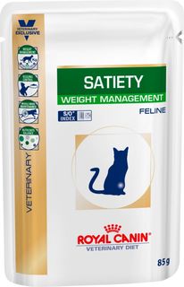 Влажный корм для кошек ROYAL CANIN Vet Diet Satiety weight management, мясо, 85г