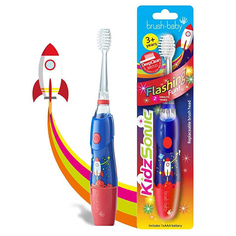 Детская звуковая зубная щетка Brush-Baby KidzSonic Ракета