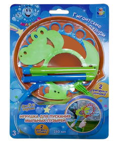 Мыльные пузыри "Мы-шарики! Крокодил", 250 мл, 2 венчика, арт. Т17274