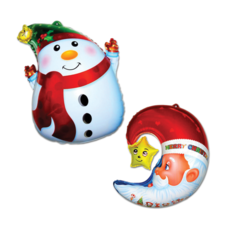 Новогодний сувенир Party Mania Шар-подвес Надуй сам 1-46893