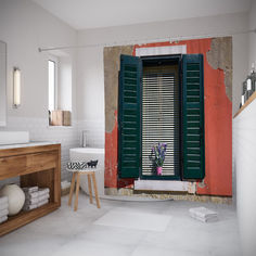 Штора для ванной JoyArty «Уставшее окно» 180x200