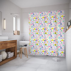 Штора для ванной JoyArty «Смешной рисунок» 180x200