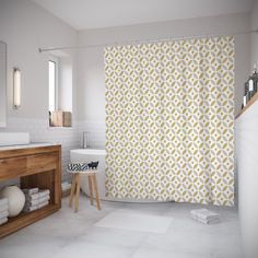 Шторы для ванной JoyArty «Круговая сеть» 180x200