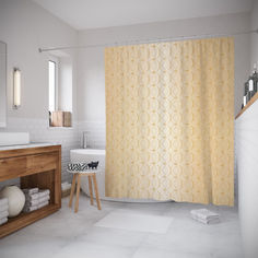 Штора для ванной JoyArty «Круговые прикосновения» 180x200