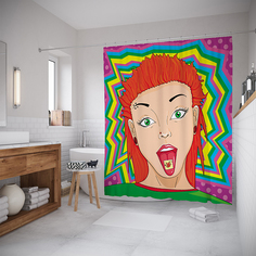 Шторы для ванной JoyArty «Без ограничений» 180x200 см