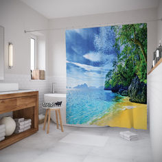 Штора для ванной JoyArty «Морские чудеса» 180x200