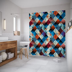 Шторы для ванной JoyArty «Клубки иллюзий» 180x200