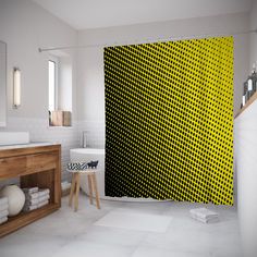 Шторы для ванной JoyArty «Мерцающие круги» 180x200