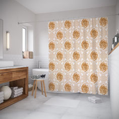 Штора для ванной JoyArty «Розы очаруют» 180x200