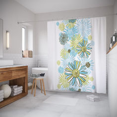 Штора для ванной JoyArty «Космический сад» 180x200