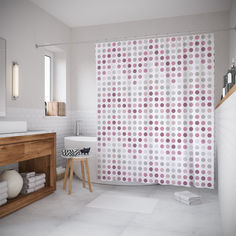 Шторы для ванной JoyArty «Скрытые зигзаги» 180x200