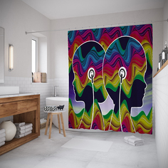 Шторы для ванной JoyArty «Музыкальный заряд» 180x200 см