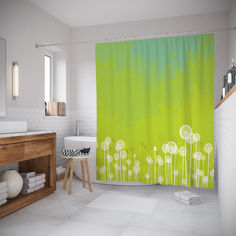 Штора для ванной JoyArty «Тихие одуванчики» 180x200