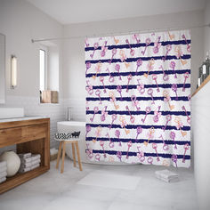 Шторы для ванной JoyArty «Набор ключей» 180x200