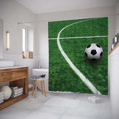 Штора для ванной JoyArty «На поле» 180x200 см