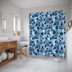 Шторы для ванной JoyArty «Ароматы холода» 180x200