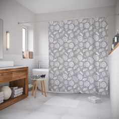 Шторы для ванной JoyArty «Фруктовая стена» 180x200