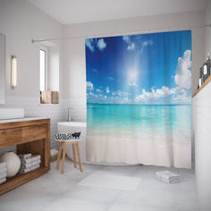 Штора для ванной JoyArty «Тихий горизонт» 180x200