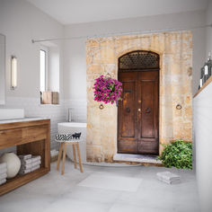 Штора для ванной JoyArty «Приветливый вход» 180x200