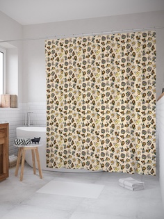 Штора (занавеска) для ванной «Футболисты» из ткани, 180х200 см с крючками Joy Arty