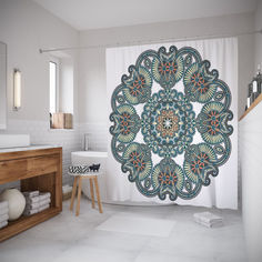 Штора для ванной JoyArty «Мистический рисунок» 180x200