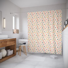 Штора для ванной JoyArty «Узоры со звездами» 180x200