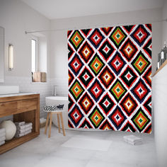 Штора для ванной JoyArty «Импульсы энергии» 180x200