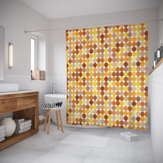 Шторы для ванной JoyArty «Круговое сопротивление» 180x200