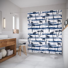 Штора для ванной JoyArty «Пальмовое море» 180x200