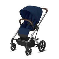 Коляска прогулочная Cybex balios s lux slv navy blue с дождевиком