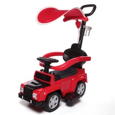 Каталка детская Babycare Stroller кожаное сиденье New Красный (Red)