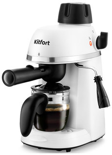 Кофеварка рожковая Kitfort КТ-760-2 White/Black