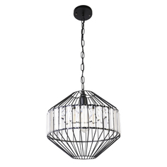 Люстра лофт подвесная 1*60Вт E27 IMEX MD.1710-1-P BK