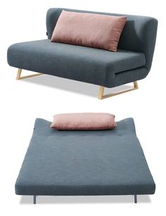 Диван-кровать Rosy 3-х местный, синий/коралловый I Modern