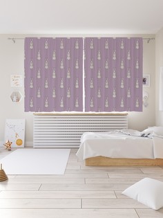 Шторы под лён «Нашествие зайцев», серия Oxford DeLux, 290х180 см Joy Arty