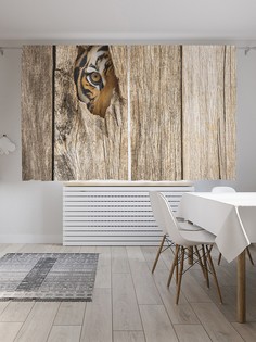 Шторы под лён «Подглядывающая опасность», серия Oxford DeLux, 290х180 см Joy Arty